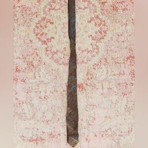 AllSilk, Men’s Vintage Hipster Brown Patterned Tie